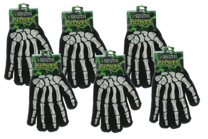 Glow-in-The-Dark Skeleton Gloves